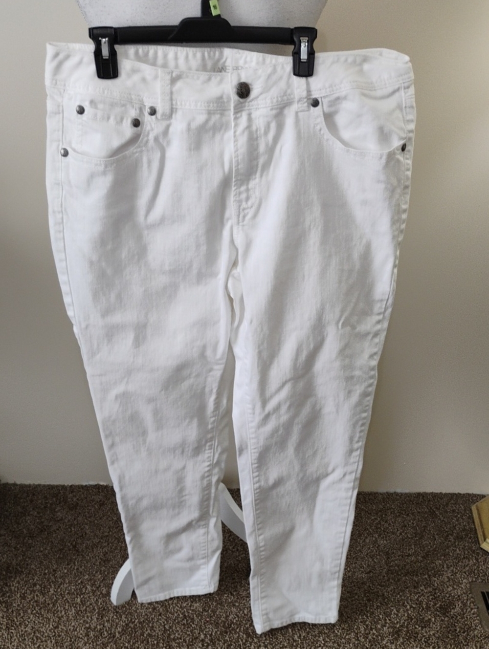 Lane Bryant White Skinny Jeans